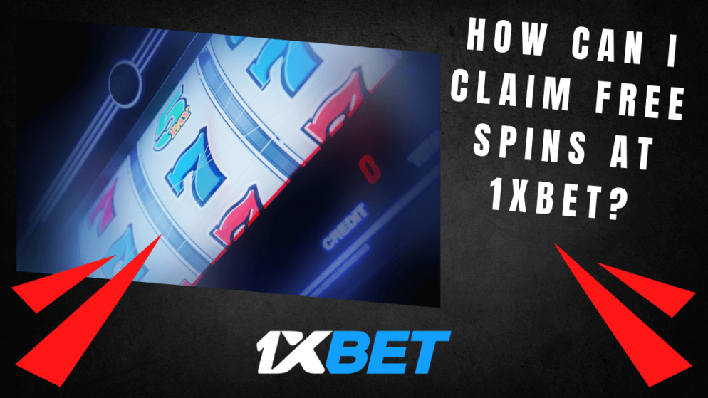 How can I claim free spins at 1xbet in Guyana?