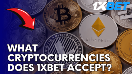 What cryptocurrencies does 1xbet Guyana accept?