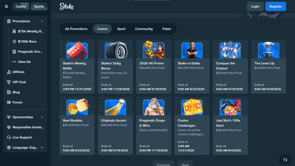 Information about the welcome bonus offered by Stake Guyana