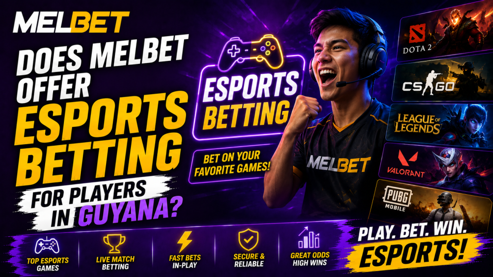 Does Melbet offer eSports betting for players in Guyana?