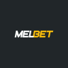 Partial MELBET logo with white and yellow lettering on a dark background, cropped at the bottom edge.